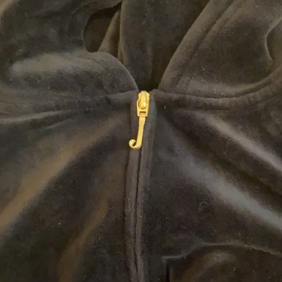 Y2K Juicy Couture Black VELOUR Tracksuit Set CHOOSE JUICY GOLD BLING OUTFIT - Picture 12 of 17